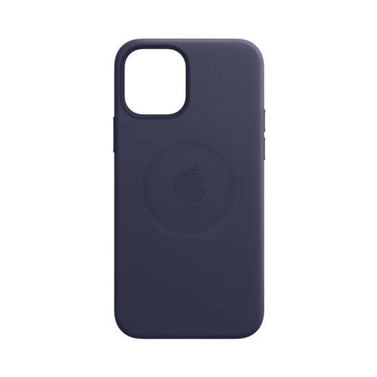 Чехол Apple Leather Case with MagSafe for iPhone 12 Mini Deep Violet - цена, характеристики, отзывы, рассрочка, фото 2