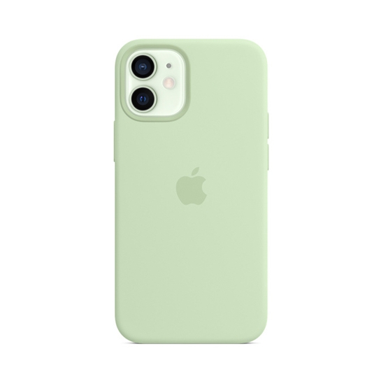 Чехол Apple Silicone Case with MagSafe for iPhone 12 Mini Pistachio - цена, характеристики, отзывы, рассрочка, фото 1