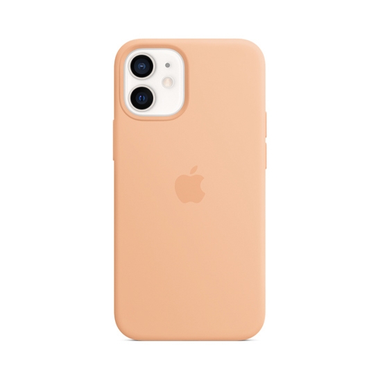 Чехол Apple Silicone Case with MagSafe for iPhone 12 Mini Cantaloupe - цена, характеристики, отзывы, рассрочка, фото 1