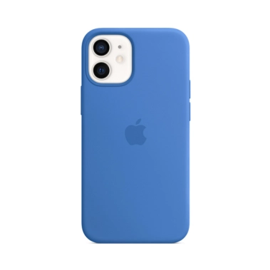 Чехол Apple Silicone Case with MagSafe for iPhone 12 Mini Capri Blue - цена, характеристики, отзывы, рассрочка, фото 1