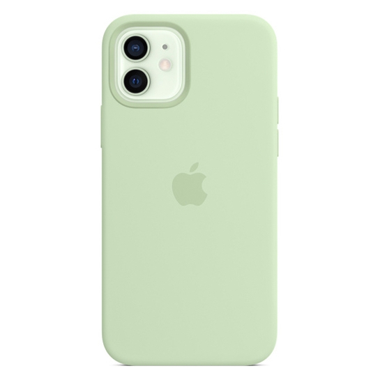 Чохол Apple Silicone Case with MagSafe for iPhone 12/12 Pro Pistachio - ціна, характеристики, відгуки, розстрочка, фото 1