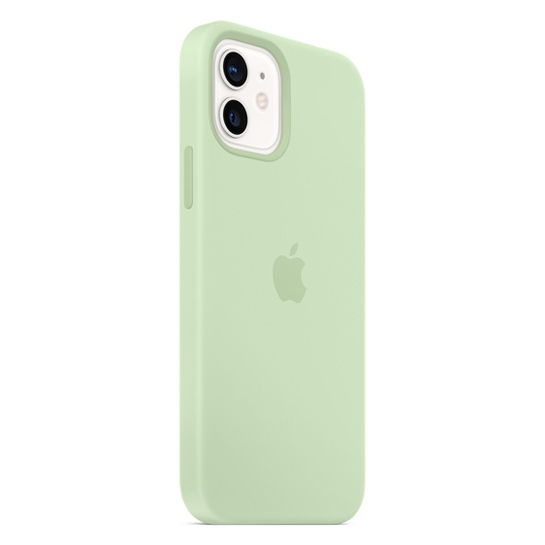 Чохол Apple Silicone Case with MagSafe for iPhone 12/12 Pro Pistachio - ціна, характеристики, відгуки, розстрочка, фото 3