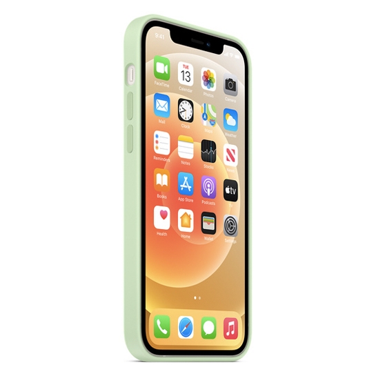 Чехол Apple Silicone Case with MagSafe for iPhone 12/12 Pro Pistachio - цена, характеристики, отзывы, рассрочка, фото 4