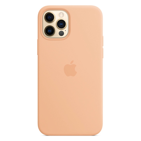 Чехол Apple Silicone Case with MagSafe for iPhone 12/12 Pro Cantaloupe - цена, характеристики, отзывы, рассрочка, фото 1