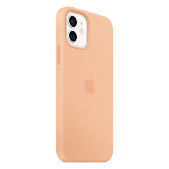 Чохол Apple Silicone Case with MagSafe for iPhone 12/12 Pro Cantaloupe - ціна, характеристики, відгуки, розстрочка, фото 2