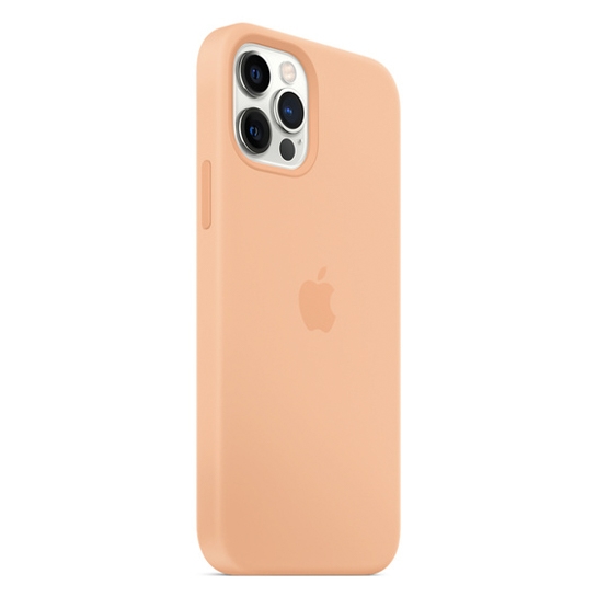 Чехол Apple Silicone Case with MagSafe for iPhone 12/12 Pro Cantaloupe - цена, характеристики, отзывы, рассрочка, фото 3