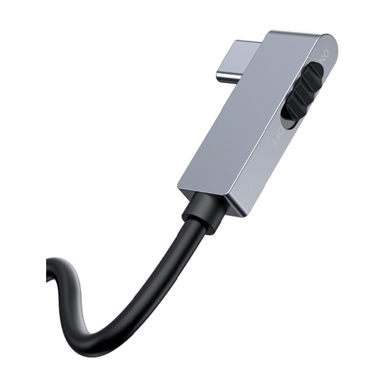 USB-хаб Baseus Bend Angle No.7 Multifunctional Type-C HUB Converter (Upgrade) Dark Gray - цена, характеристики, отзывы, рассрочка, фото 3