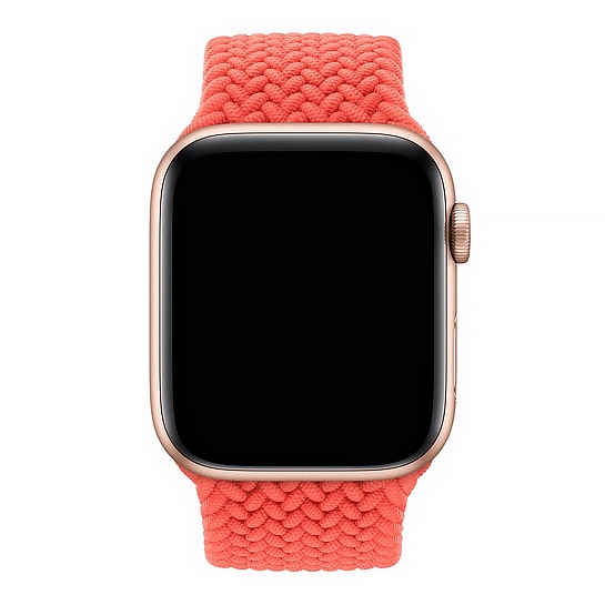 Ремінець Apple Watch Braided Solo Loop 42mm/44mm Electric Orange - Size 7 - ціна, характеристики, відгуки, розстрочка, фото 2