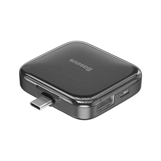 USB-хаб Baseus Fully Folded Portable 4-in-1 Type-C to 4xUSB 2.0 Dark Gray