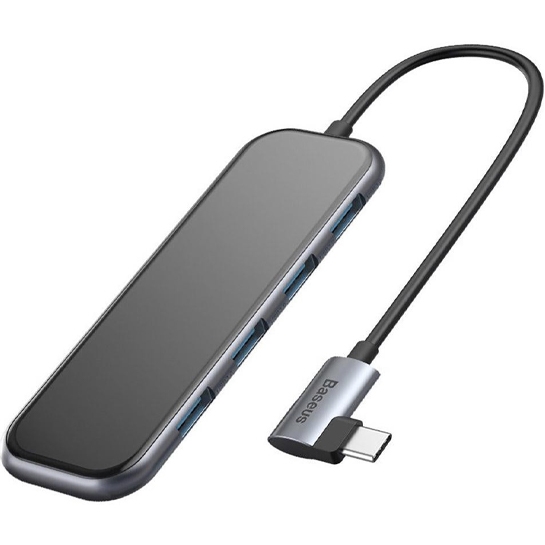 USB-хаб Baseus Multi-functional Hub USB-C to 4xUSB 3.0/PD - ціна, характеристики, відгуки, розстрочка, фото 1