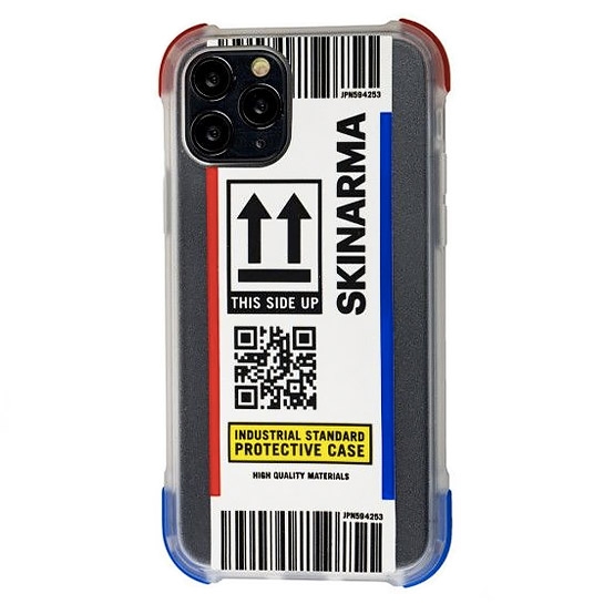 Чохол SkinArma Shirudo Anti-Shock Case for iPhone 11 Pro Max Transparent/Red - цена, характеристики, отзывы, рассрочка, фото 1