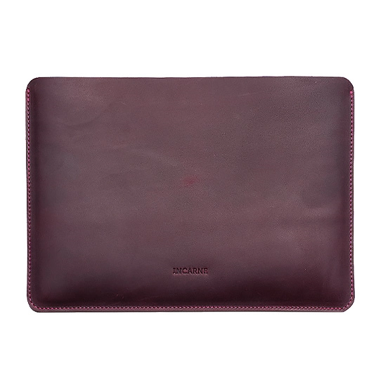 Кожаный чехол INCARNE New Gamma бордо для MacBook Air 13" (2018-2023)