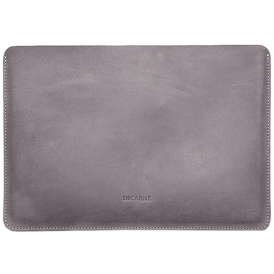 Шкіряний чохол INCARNE New Gamma сірий для MacBook Pro 16" (2019-2023) - ціна, характеристики, відгуки, розстрочка, фото 1
