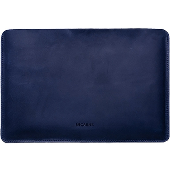 Кожаный чехол INCARNE New Gamma синий для MacBook Pro 16