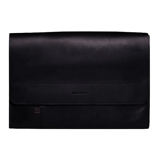 Шкіряний чохол INCARNE Atlas чорний для MacBook Pro 13" (2016-2023)