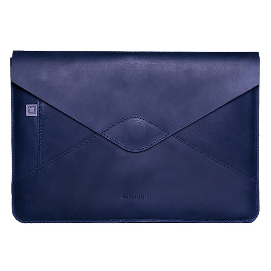 Кожаный чехол INCARNE Message синий для MacBook Pro 15