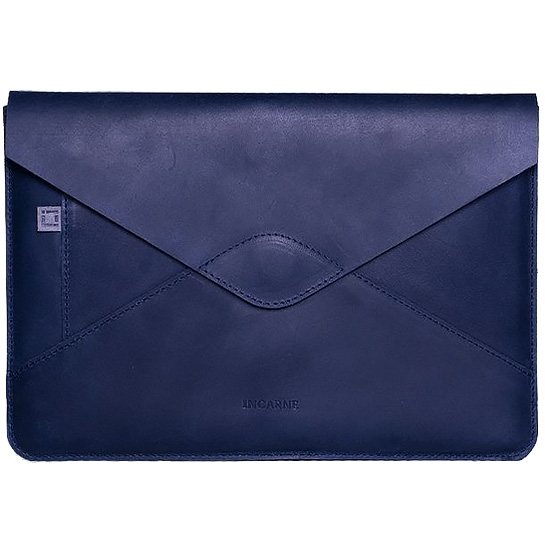 Кожаный чехол INCARNE Message синий для MacBook Pro 16" (2019-2023) - цена, характеристики, отзывы, рассрочка, фото 1
