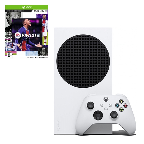 Игровая приставка Microsoft Xbox Series S + FIFA 21 - цена, характеристики, отзывы, рассрочка, фото 1
