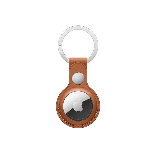 Брелок з кільцем Apple Leather Key Ring Saddle Brown for AirTag - ціна, характеристики, відгуки, розстрочка, фото 1