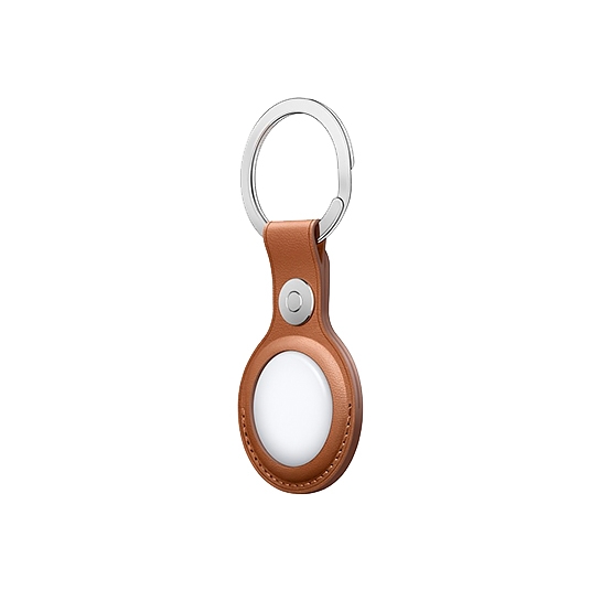 Брелок з кільцем Apple Leather Key Ring Saddle Brown for AirTag - ціна, характеристики, відгуки, розстрочка, фото 2