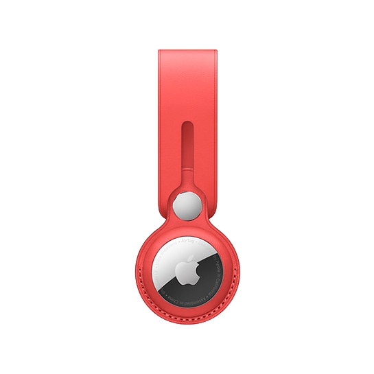 Брелок-підвіска Apple Leather Loop (PRODUCT) RED for AirTag - ціна, характеристики, відгуки, розстрочка, фото 1