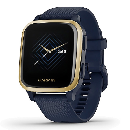 Смарт-годинник Garmin Venu SQ Navy/Light Gold - ціна, характеристики, відгуки, розстрочка, фото 1
