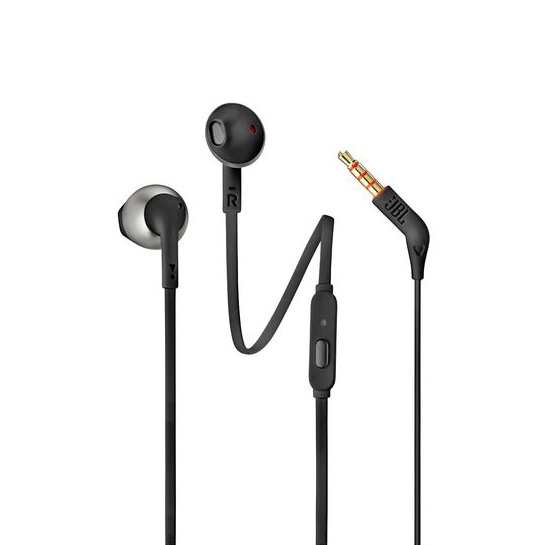 Навушники JBL In-Ear Headphone T205 Black - ціна, характеристики, відгуки, розстрочка, фото 1