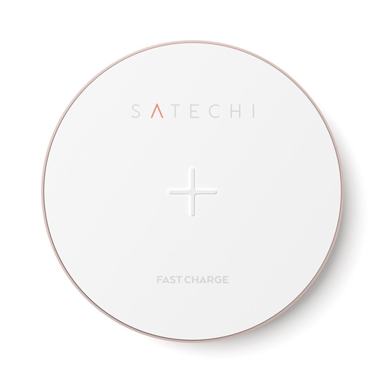 Бездротовий зарядний пристрій Satechi Wireless Charging Pad Rose Gold - ціна, характеристики, відгуки, розстрочка, фото 1