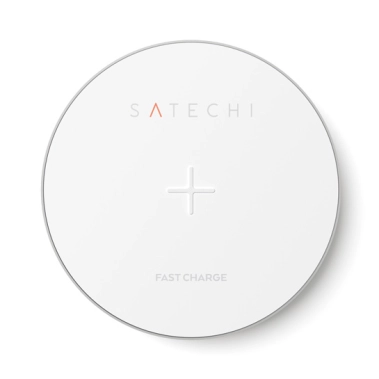 Бездротовий зарядний пристрій Satechi Wireless Charging Pad Silver - цена, характеристики, отзывы, рассрочка, фото 1