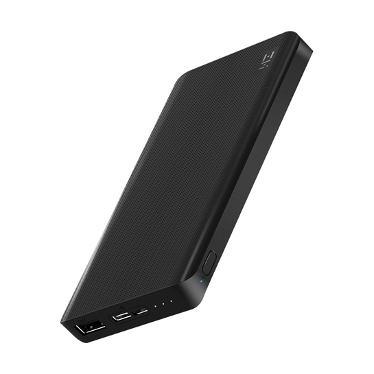Зовнішній акумулятор Xiaomi ZMI Power Bank 10000 mAh Type-C Black - ціна, характеристики, відгуки, розстрочка, фото 1