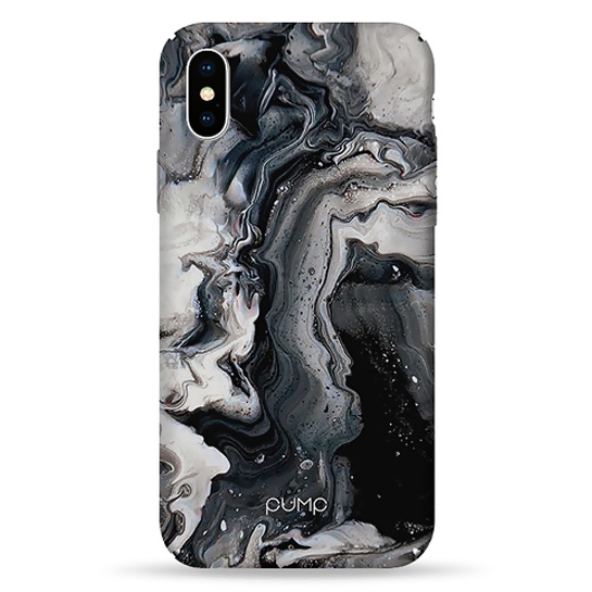 Чехол Pump Plastic Fantastic Case for iPhone X/XS Black Marble # - цена, характеристики, отзывы, рассрочка, фото 1