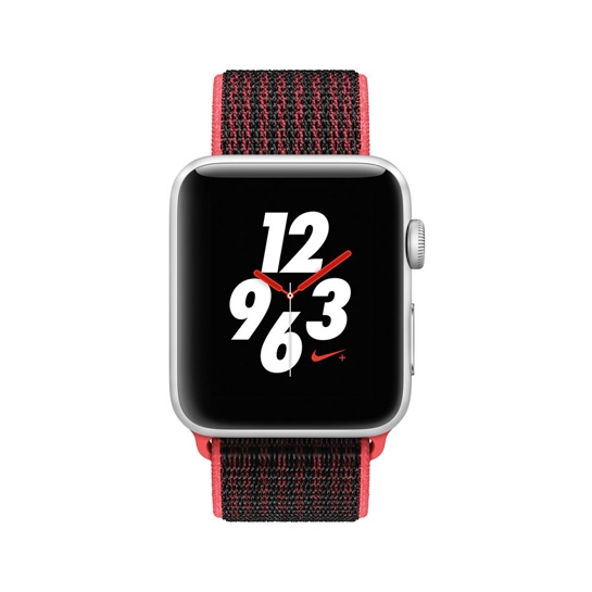 Смарт Годинник Apple Watch Series 3 Nike+ LTE 38mm Silver Aluminum Case with Bright Crimson/Black Nike - ціна, характеристики, відгуки, розстрочка, фото 2