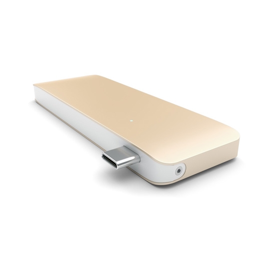 USB-хаб Satechi Type-C USB 3.0 Pass-Through Hub Gold - ціна, характеристики, відгуки, розстрочка, фото 3