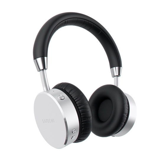 Навушники Satechi Aluminum Wireless Headphones Silver - ціна, характеристики, відгуки, розстрочка, фото 1