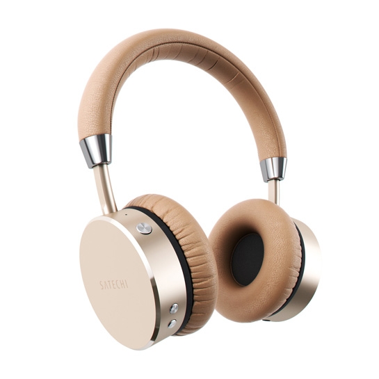 Навушники Satechi Aluminum Wireless Headphones Gold - ціна, характеристики, відгуки, розстрочка, фото 1