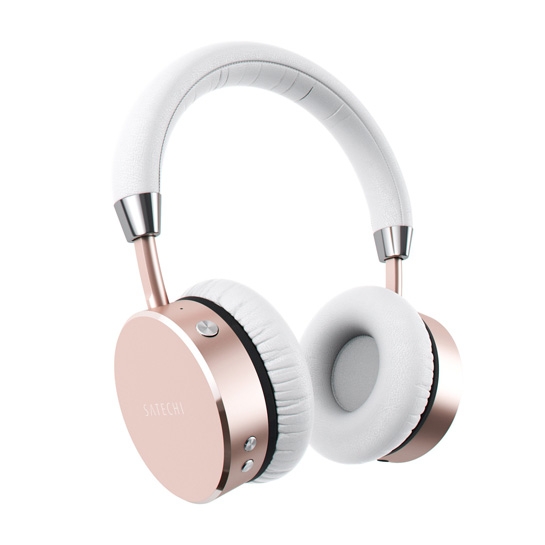 Навушники Satechi Aluminum Wireless Headphones Rose Gold - ціна, характеристики, відгуки, розстрочка, фото 1