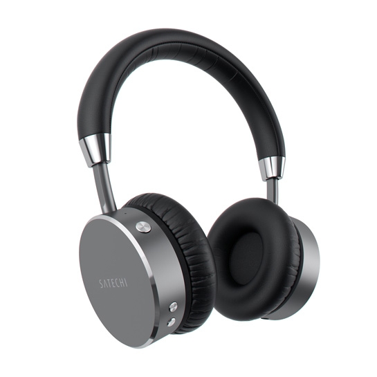 Навушники Satechi Aluminum Wireless Headphones Space Gray - ціна, характеристики, відгуки, розстрочка, фото 1