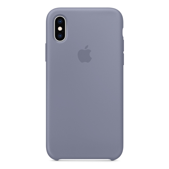 Чохол Apple Silicone Case for iPhone XS Lavender Gray - ціна, характеристики, відгуки, розстрочка, фото 1