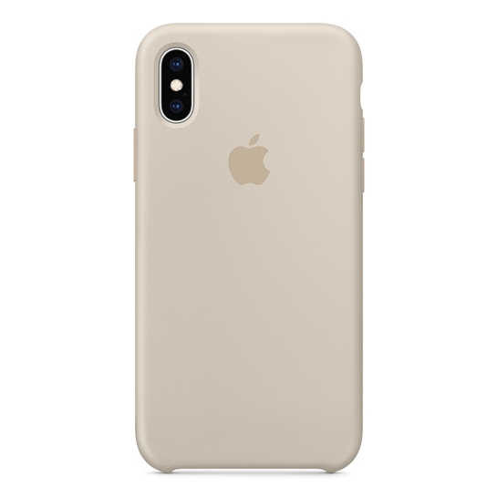 Чохол Apple Silicone Case for iPhone XS Stone - ціна, характеристики, відгуки, розстрочка, фото 1