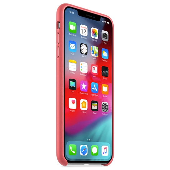 Чохол Apple Leather Case for iPhone XS Max Peony Pink - ціна, характеристики, відгуки, розстрочка, фото 3