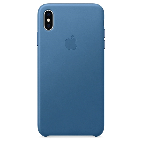 Чехол Apple Leather Case for iPhone XS Max Cape Cod Blue