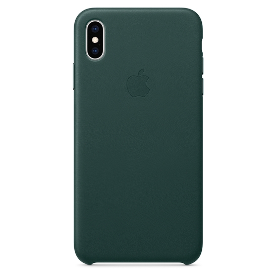 Чохол Apple Leather Case for iPhone XS Max Forest Green - ціна, характеристики, відгуки, розстрочка, фото 1