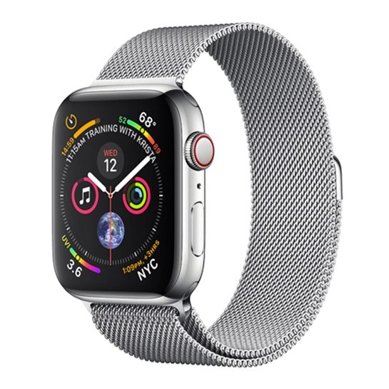 Смарт-часы Apple Watch Series 4 + LTE 44mm Stainless Steel Case with Milanese Loop
