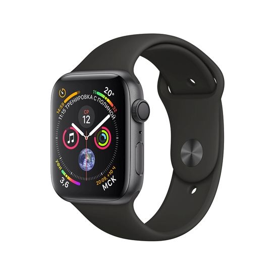 Смарт-часы Apple Watch Series 4 + LTE 40mm Space Gray Aluminum Case with Black Sport Band - цена, характеристики, отзывы, рассрочка, фото 1
