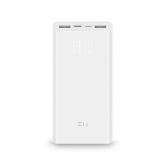 Зовнішній акумулятор Xiaomi ZMI Power Bank Aura Type-C 20000mAh White - ціна, характеристики, відгуки, розстрочка, фото 1