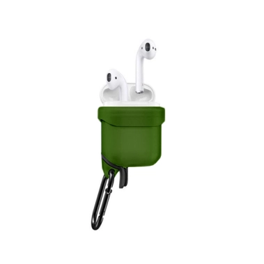 Чехол C-ku Waterproof Silicone Case for Apple AirPods with Carbine Green* - цена, характеристики, отзывы, рассрочка, фото 1