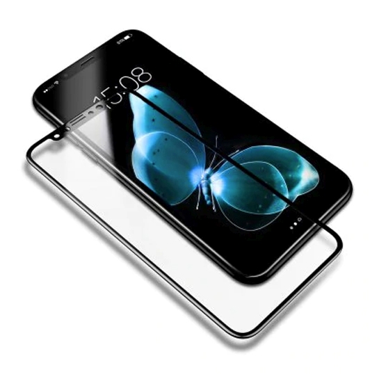 Скло Baseus Silk-Screen 3D Edge Protection Tempered Glass for iPhone 11 Pro Max/XS Max Front Black - ціна, характеристики, відгуки, розстрочка, фото 3