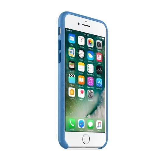 Чехол Apple Leather Case for iPhone 8/7 Sea Blue* - цена, характеристики, отзывы, рассрочка, фото 4
