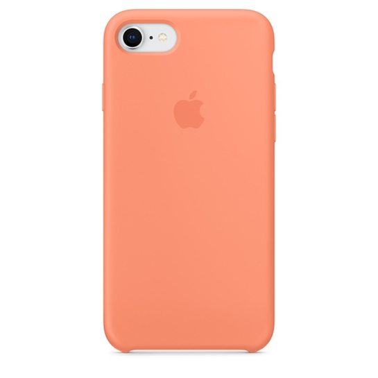 Чехол Apple Silicone Case for iPhone 8 Peach* - цена, характеристики, отзывы, рассрочка, фото 1