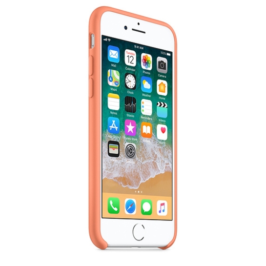 Чехол Apple Silicone Case for iPhone 8 Peach* - цена, характеристики, отзывы, рассрочка, фото 5